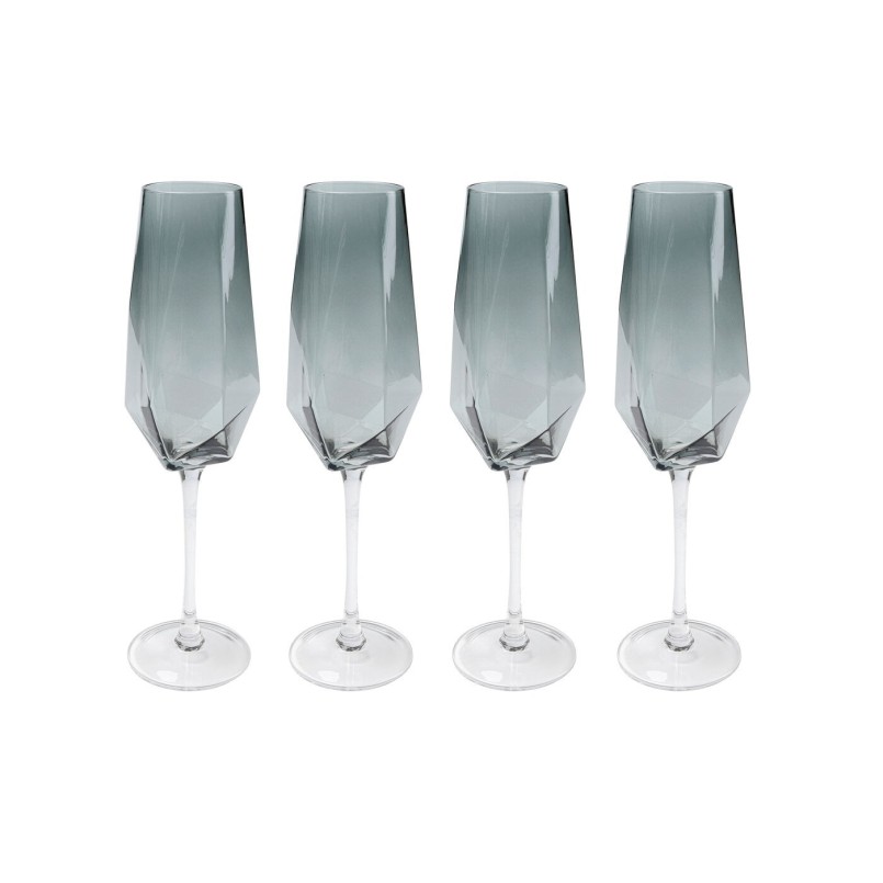 Flûte à champagne Diamond Smoke