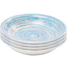 Plate Deep Swirl Blue Ø21cm Kare Design