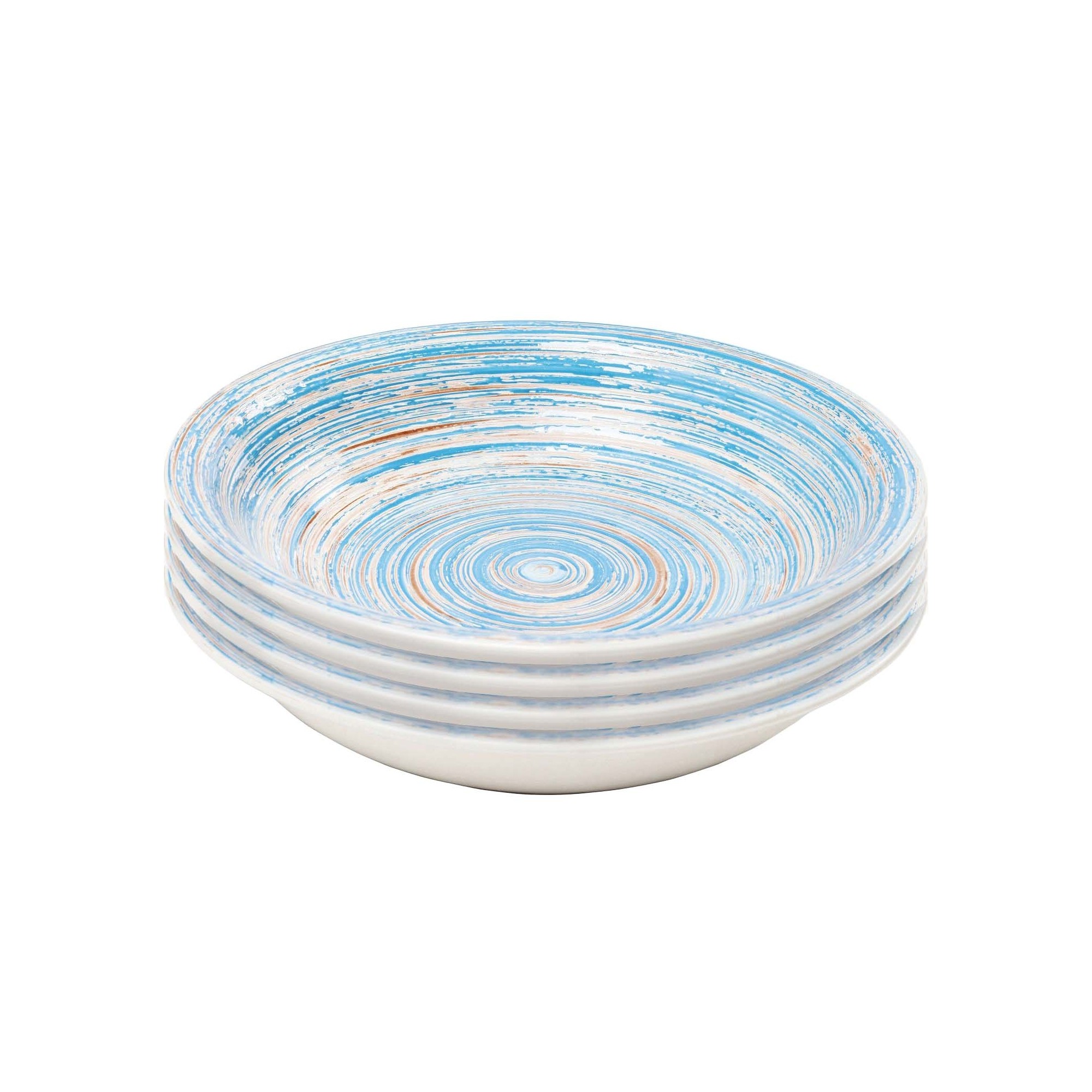 Plate Deep Swirl Blue Ø21cm Kare Design