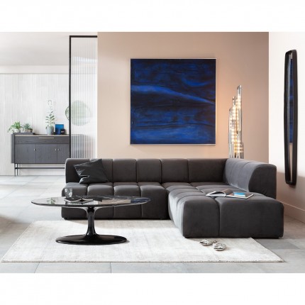 Miroir Clip 177x32cm noir Kare Design