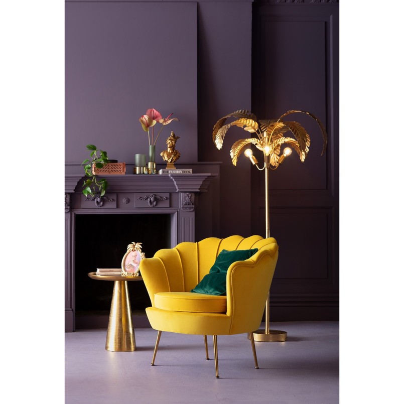 Table d'appoint Orient dorée 45cm Kare Design