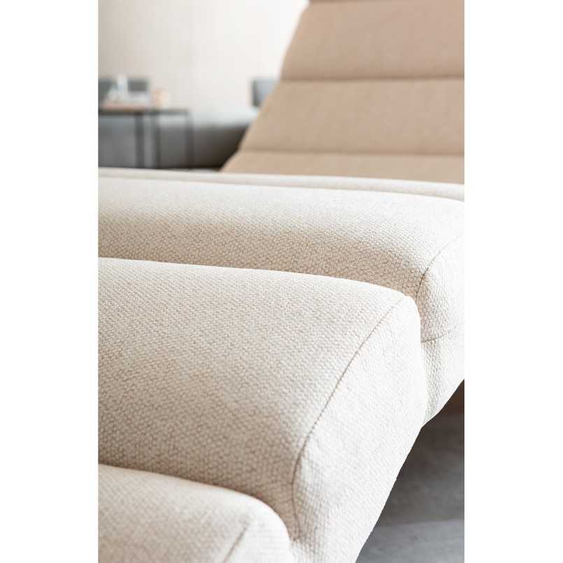 Chaise longue Balou crème 190cm