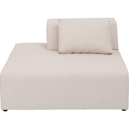 Méridienne gauche canapé Infinity crème Kare Design
