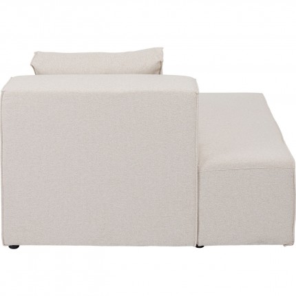 Ligstoel links Infinity sofa creme Kare Design
