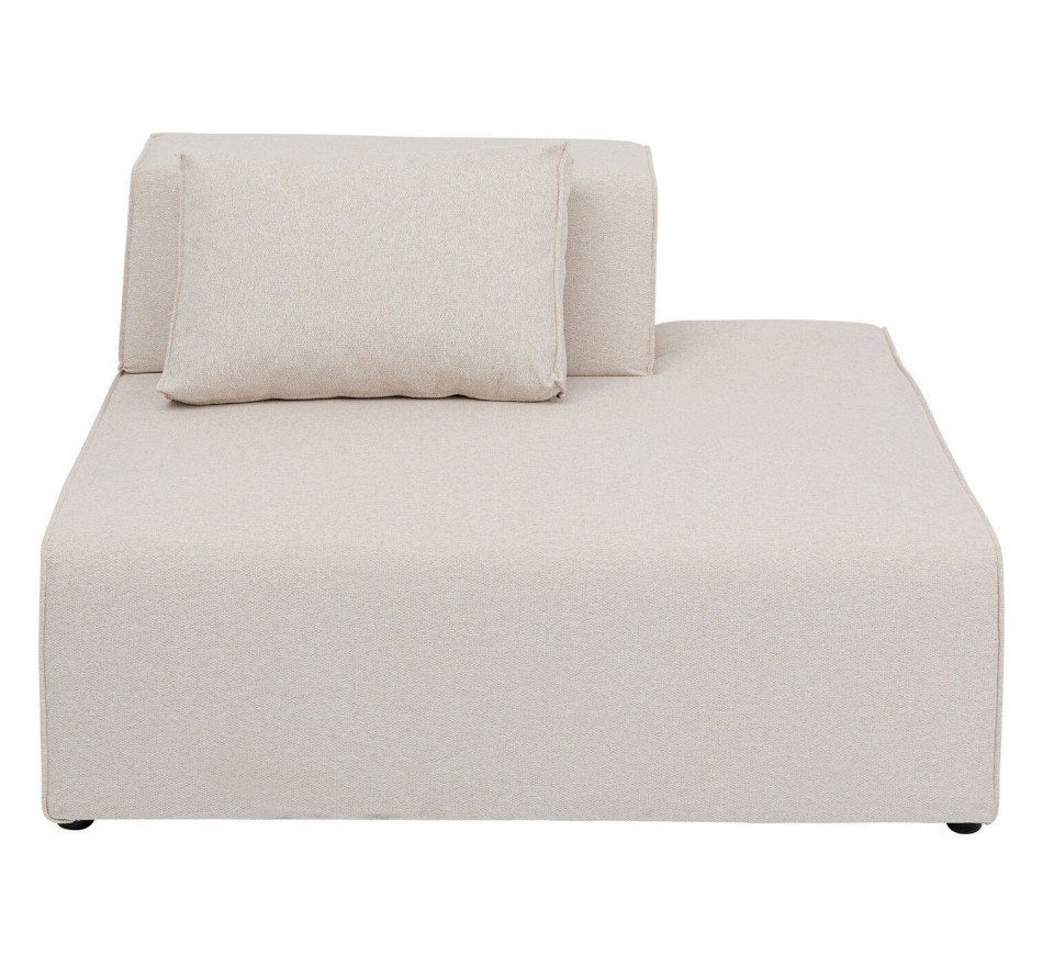 Ligstoel Infinity rechts creme Kare Design