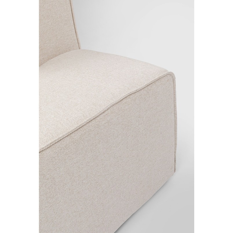 Méridienne gauche d'angle canapé Infinity crème Kare Design