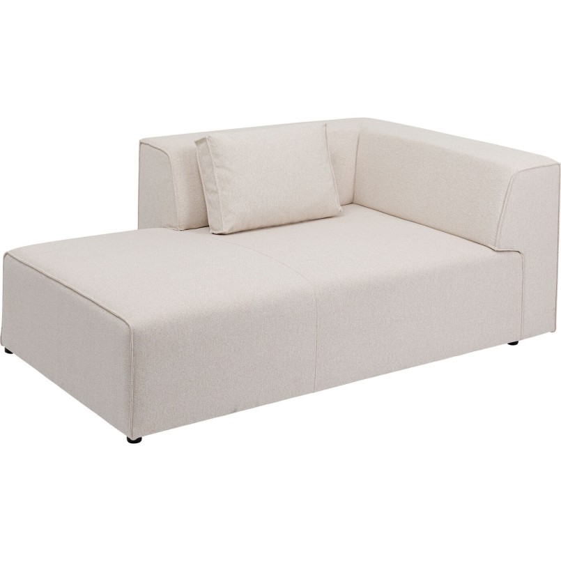 Méridienne gauche d'angle canapé Infinity crème Kare Design