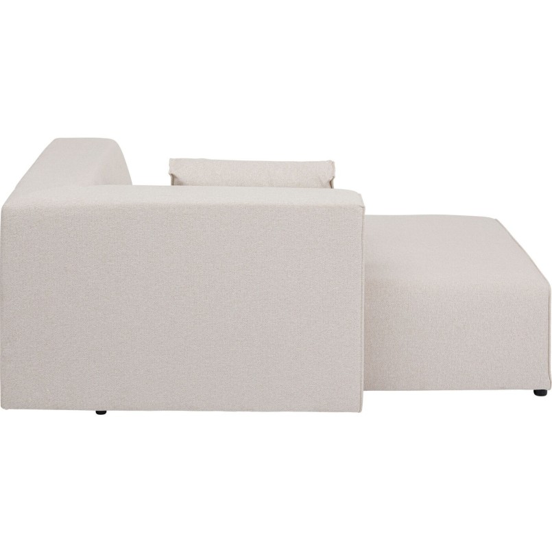Méridienne gauche d'angle canapé Infinity crème Kare Design