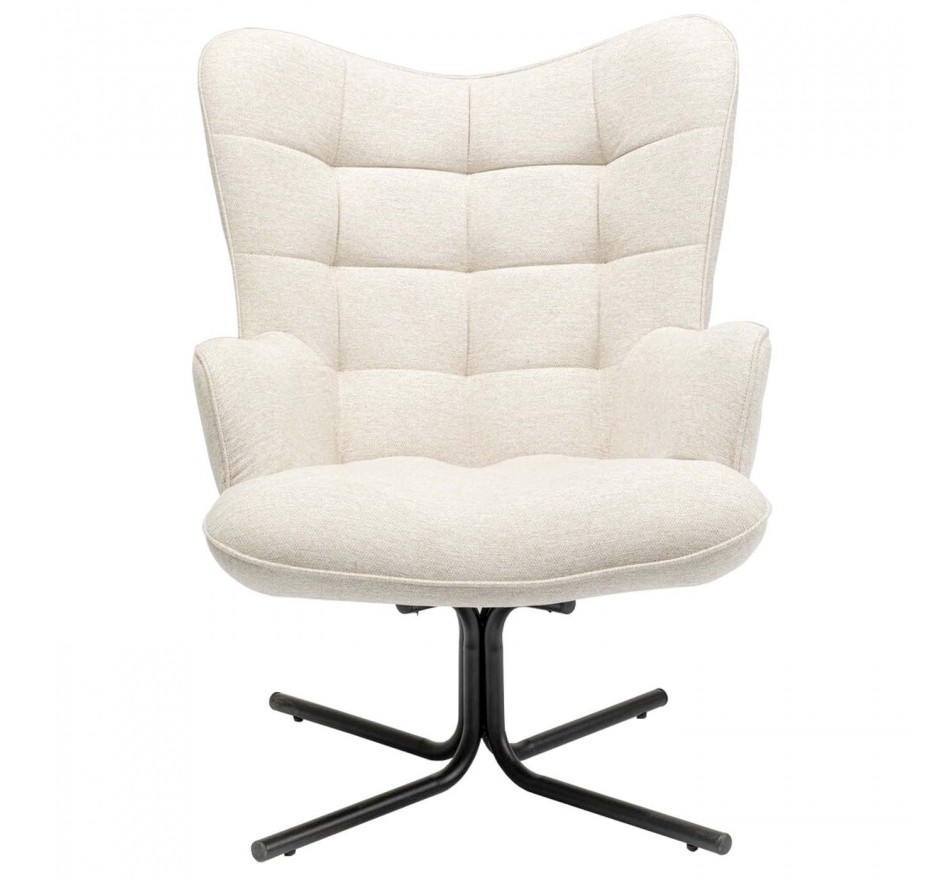 Draaifauteuil Oscar creme Kare Design