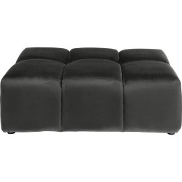 Pouf Belami velours gris