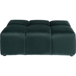 Pouf Belami velours vert foncé