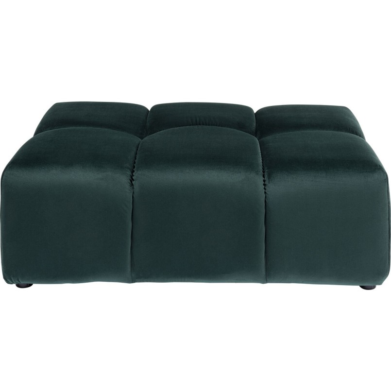 Pouf Belami velours vert foncé