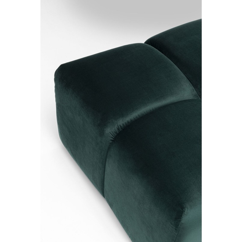 Pouf Belami velours vert foncé