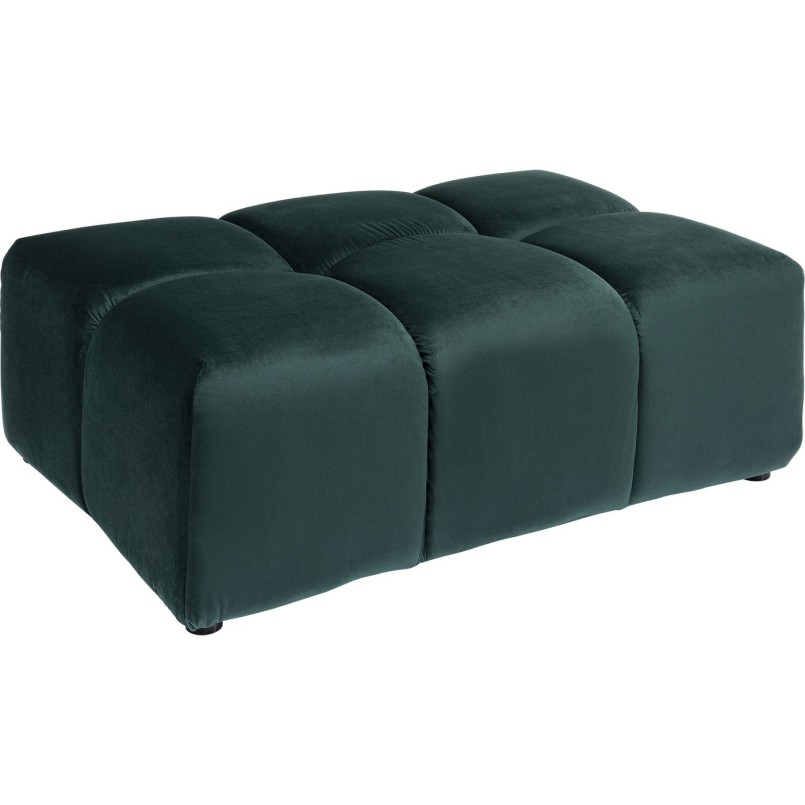 Pouf Belami velours vert foncé