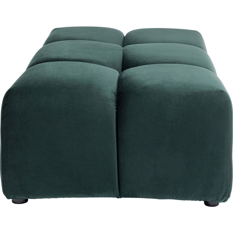 Pouf Belami velours vert foncé