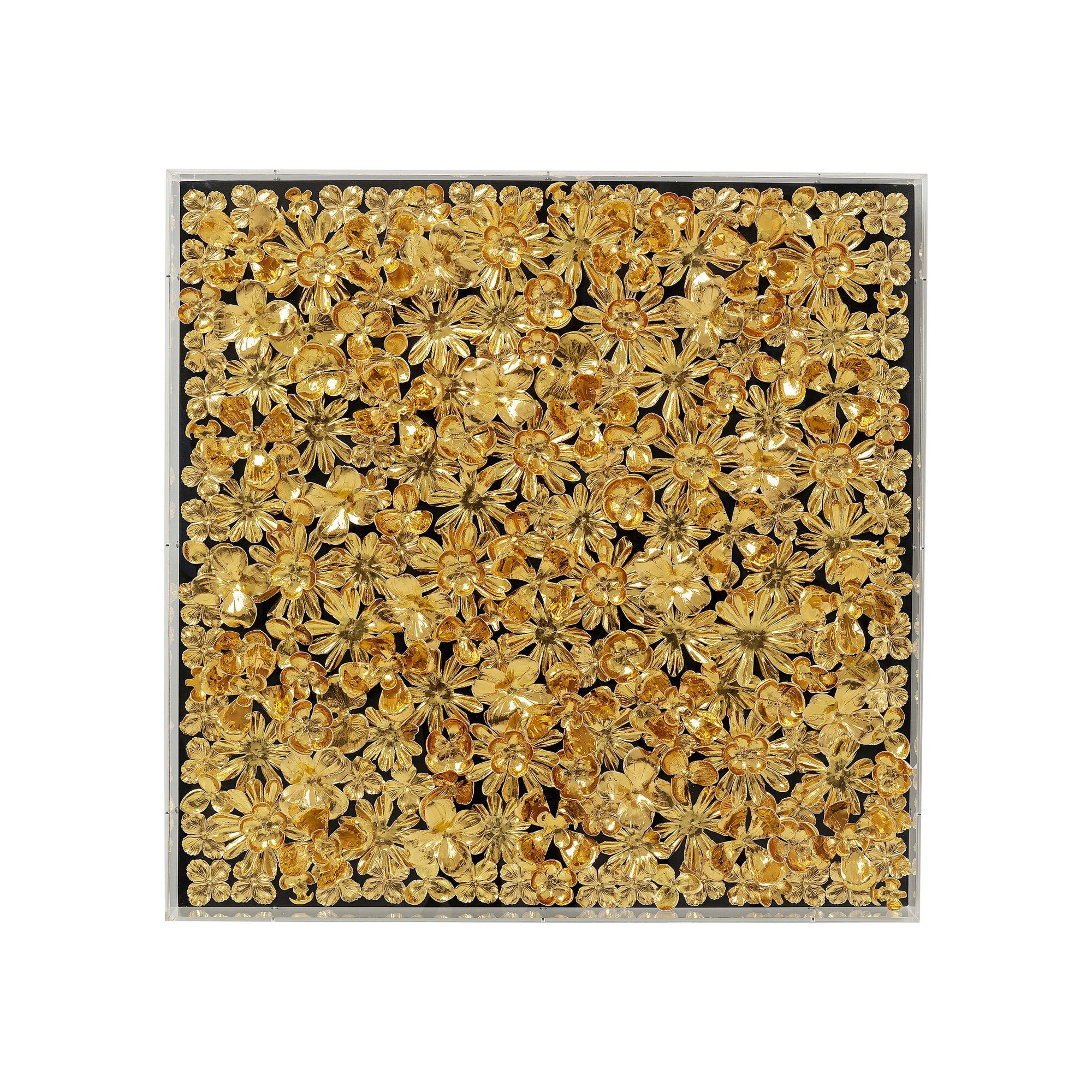 Cadre décoratif Gold Flower 80x80cm