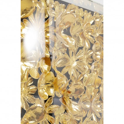 Picture Frame gold flowers 80x80cm Kare Design