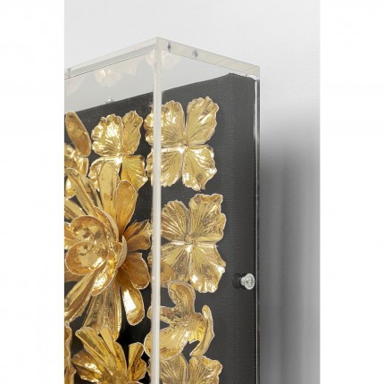 Deco Frame Gold Flower 80x80cm Kare Design