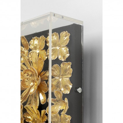Picture Frame gold flowers 80x80cm Kare Design