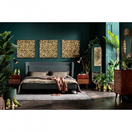 Picture Frame gold flowers 80x80cm Kare Design