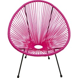 Fauteuil de jardin Acapulco fuchsia Kare Design
