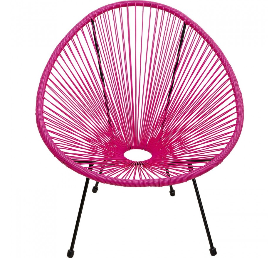 Outdoor Armchair Acapulco pink Kare Design