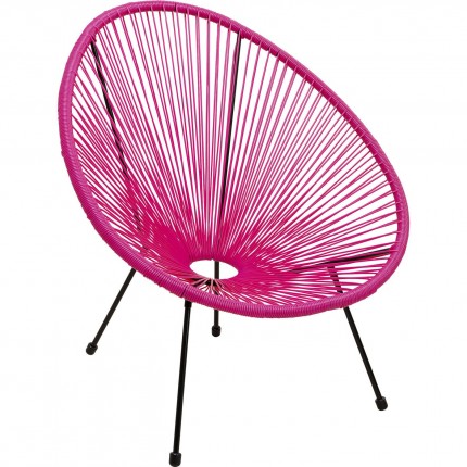 Outdoor Armchair Acapulco pink Kare Design