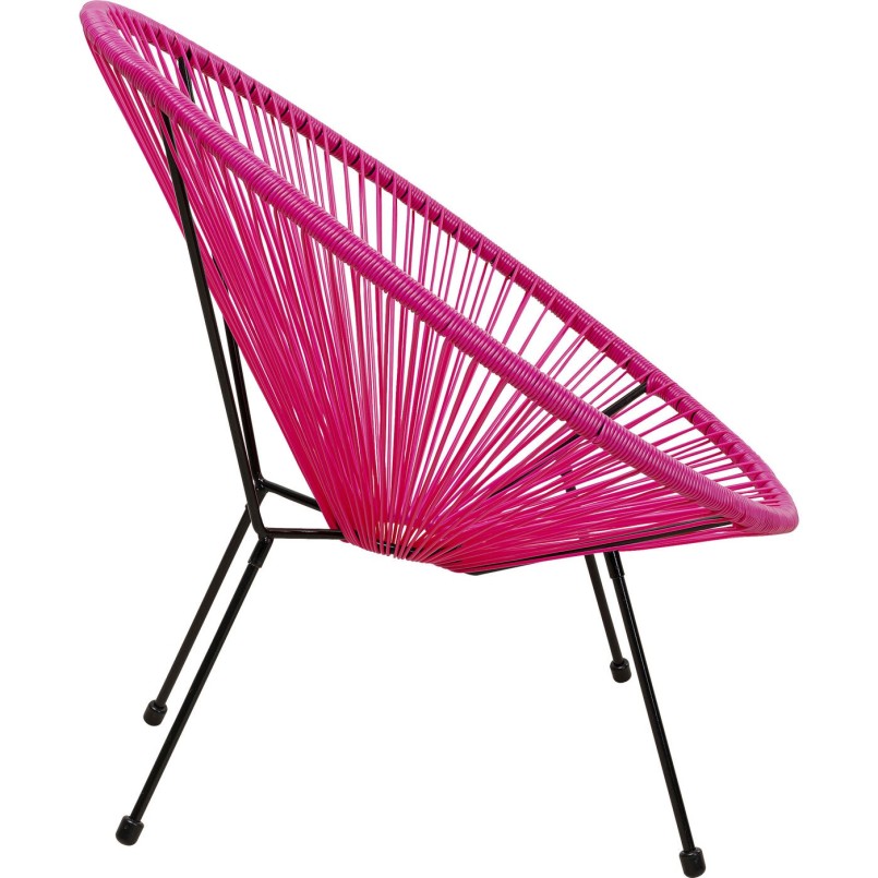 Fauteuil de jardin Acapulco fuchsia Kare Design