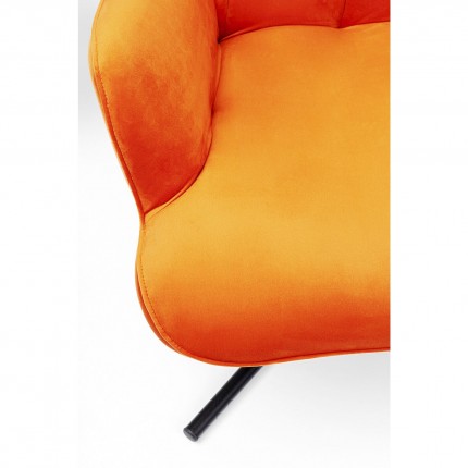 Swivel Armchair Oscar Velvet Orange Kare Design