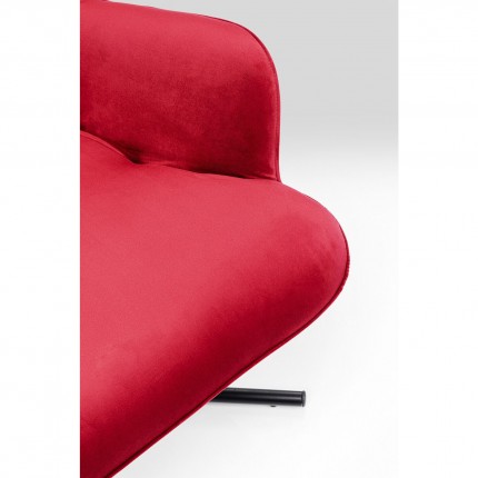 Swivel Armchair Oscar Velvet Red Kare Design