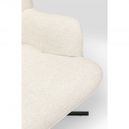 Draaifauteuil Oscar creme Kare Design