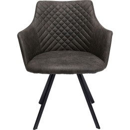 Chaise pivotante Coco anthracite