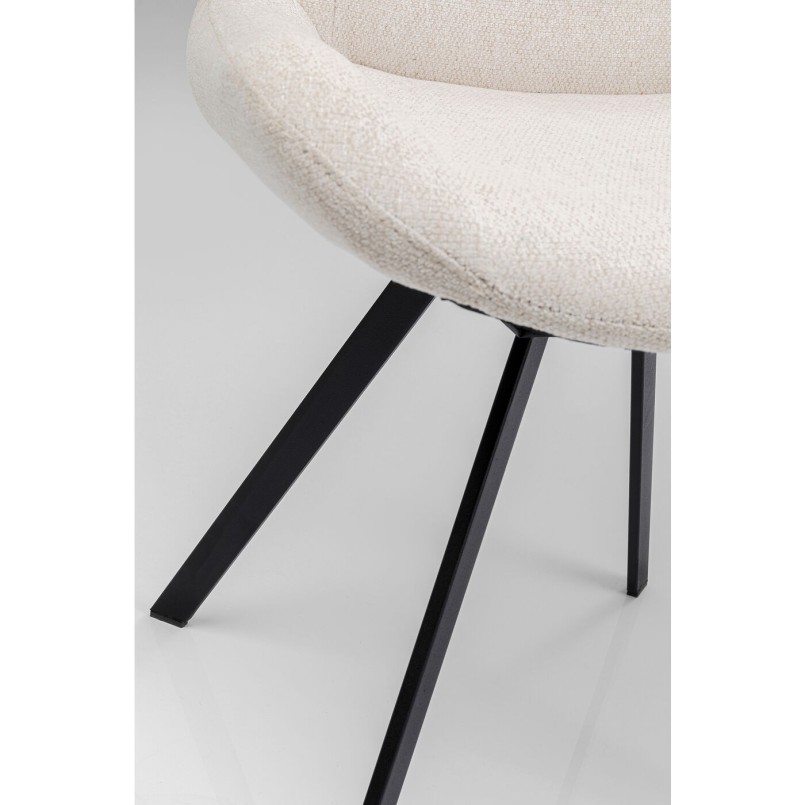 Chaise pivotante Blade crème