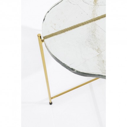 Side Table Ice Floe Gold Kare Design