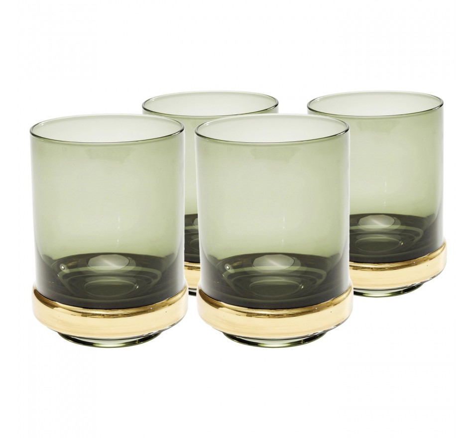 Waterglazen Innocent Smoke (4/Set) Kare Design