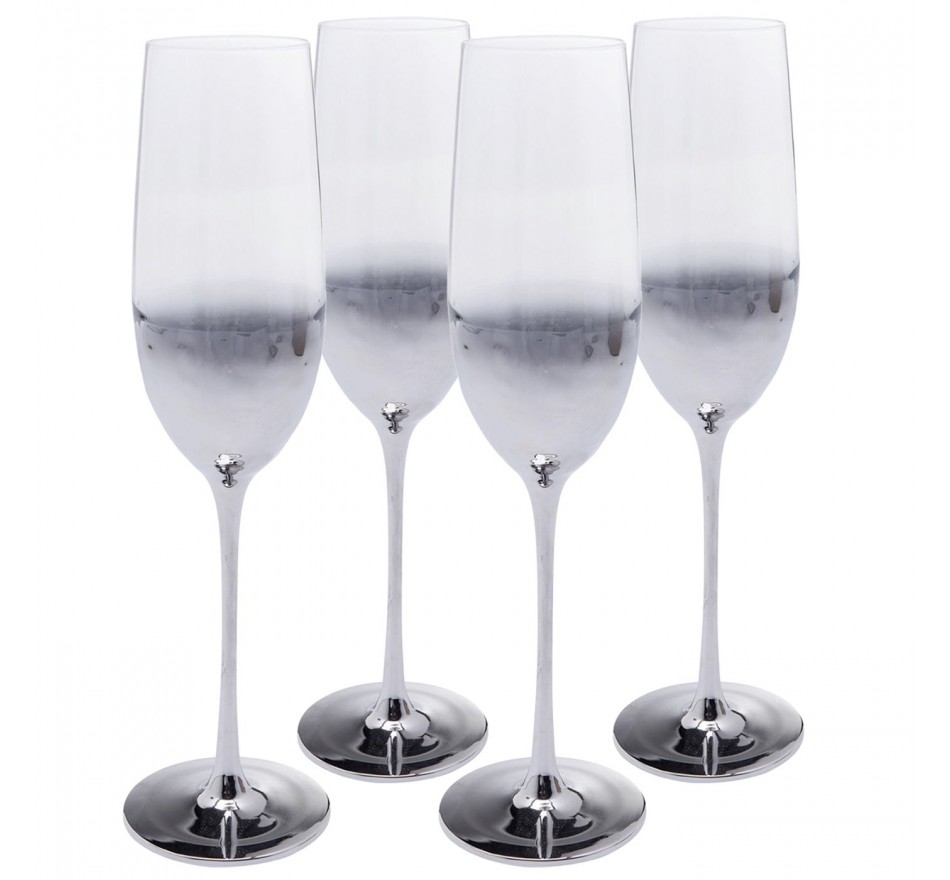 Champagneglazen Night Sky (4/set) Kare Design