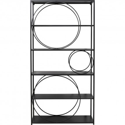 Shelf Circle black 200x100cm Kare Design