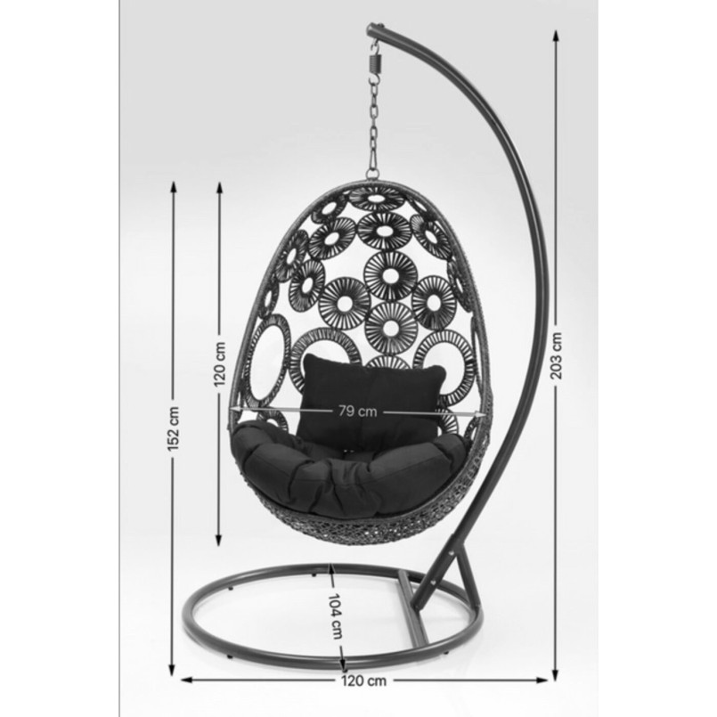 Chaise suspendue Ibiza nature