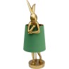 Lampe à poser Animal Rabbit doré/vert 68cm