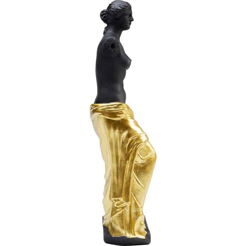 Déco statue femme antique noire et dorée Kare Design