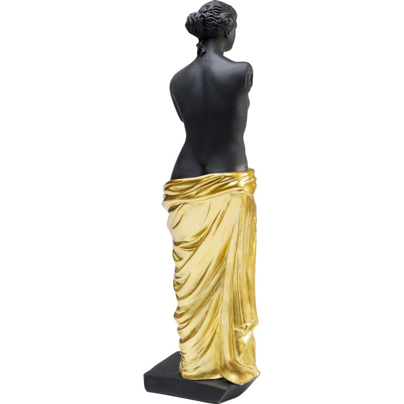 Déco statue femme antique noire et dorée Kare Design