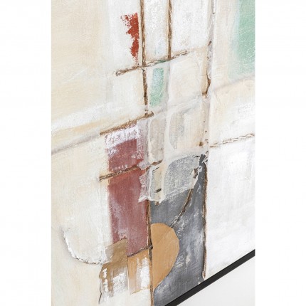 Schilderij Frame Dust 120x120cm groen Kare Design