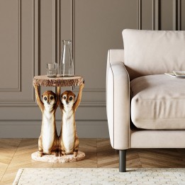Side Table Animal Meerkat Sisters Ø33cm Kare Design