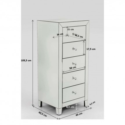 Ladekast Luxury 5 lades Kare Design