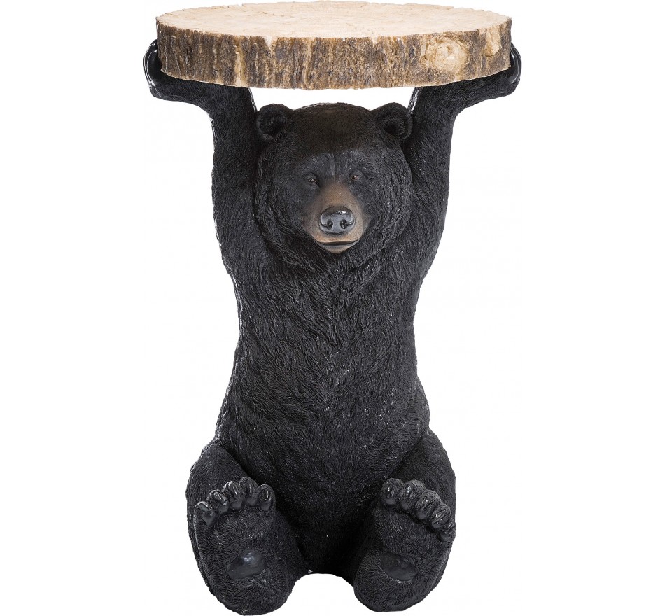Bijzettafel Animal beer zwart Kare Design