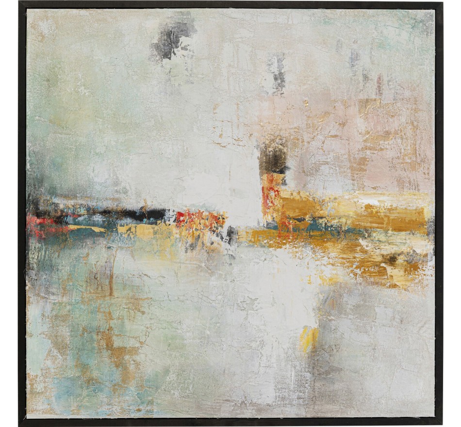 Schilderij Frame Dust 120x120cm goud Kare Design