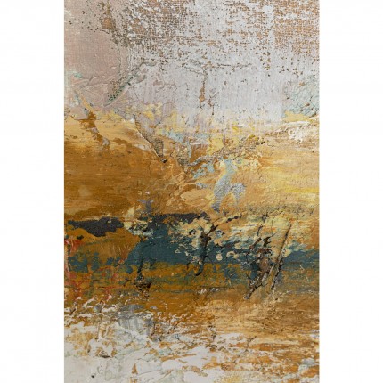 Schilderij Dust goud 120x120cm Kare Design