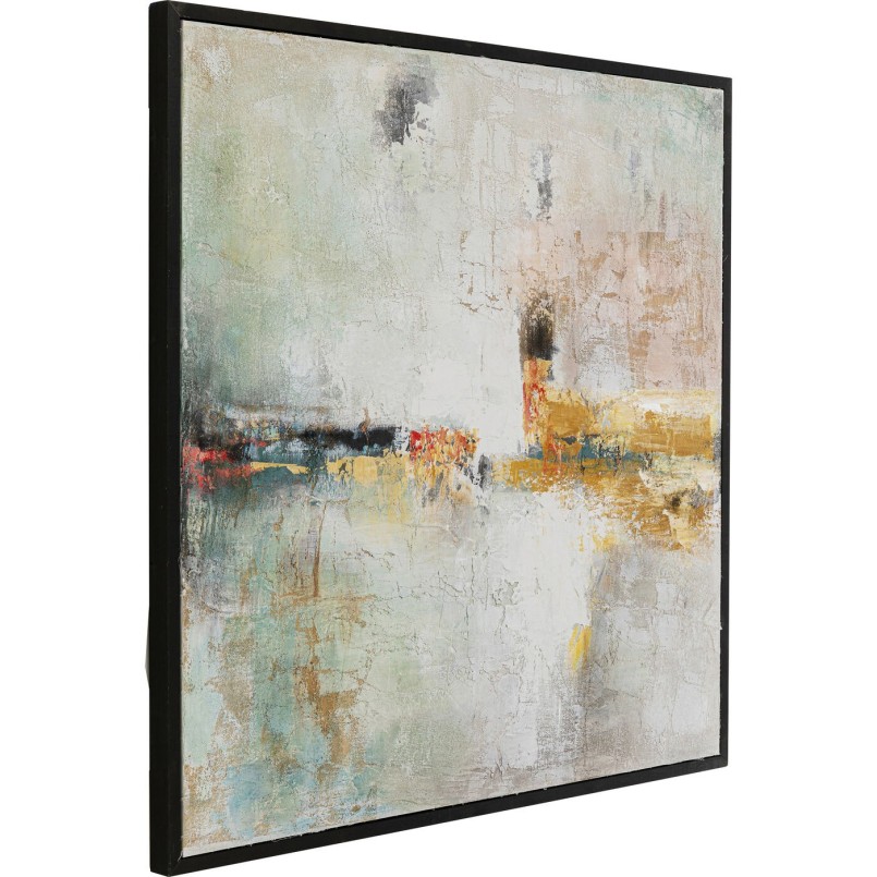Tableau Frame Dust doré 120x120cm Kare Design