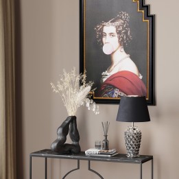 Lampe de table roses chrome Kare Design