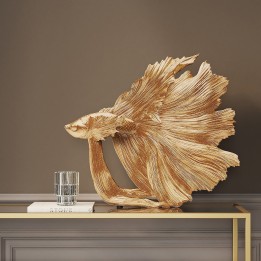 Deco Object Betta Fish Gold Small Kare Design